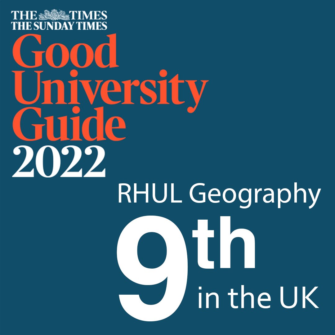 RHULGeography on Twitter "We are delighted to be recognised for