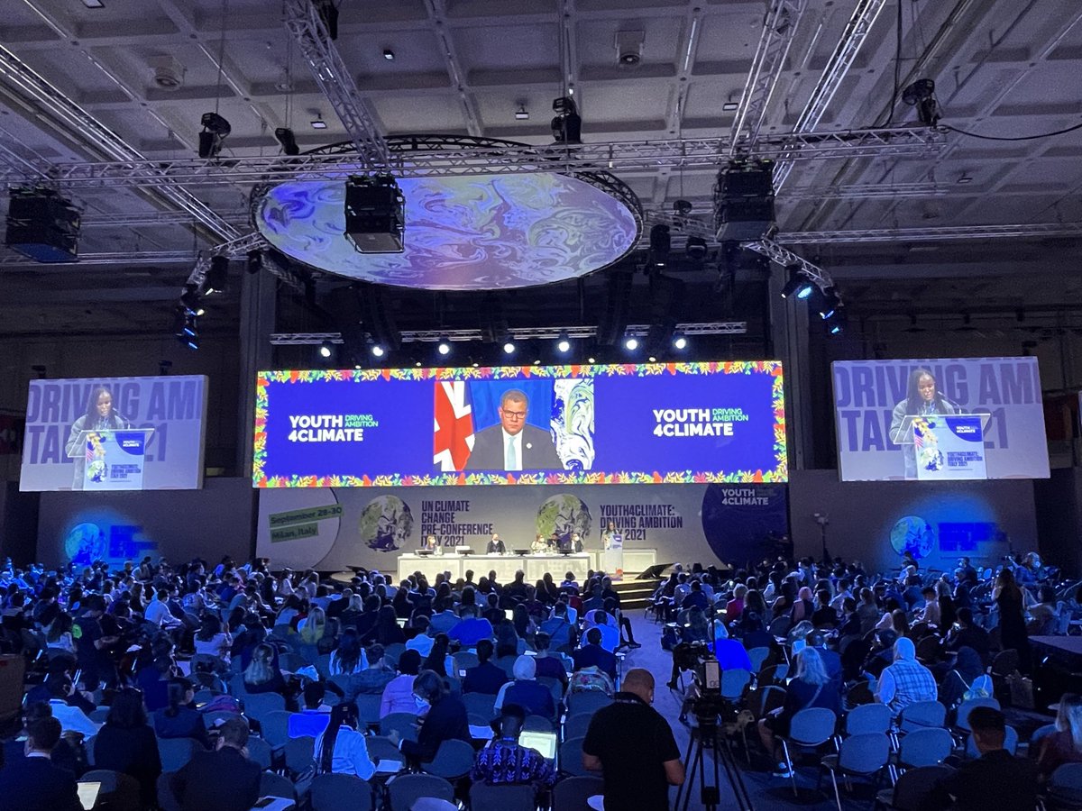 QteshatAyat's tweet photo. In Milan Italy 400 young delegates to #driveambition and raise their voice against climate change through a document for policymakers. #ActNow #Youth4Climate #SDGs https://t.co/o09S2pFhaF