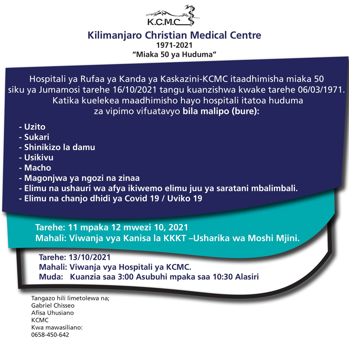 Kilimanjaro Christian Medical Centre (@kcmc1971) on Twitter photo 