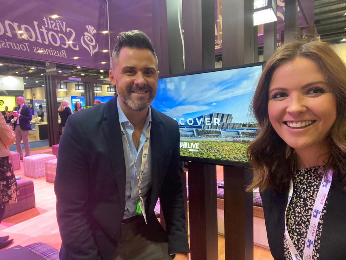 steve_daun's tweet photo. We are open! @kimannestephen and I are on the VisitScotland Stand @MeetingsShow for the next 2 days! Come along, have a chat and find out more about @PandJLive #event https://t.co/2tlkZcNzVK