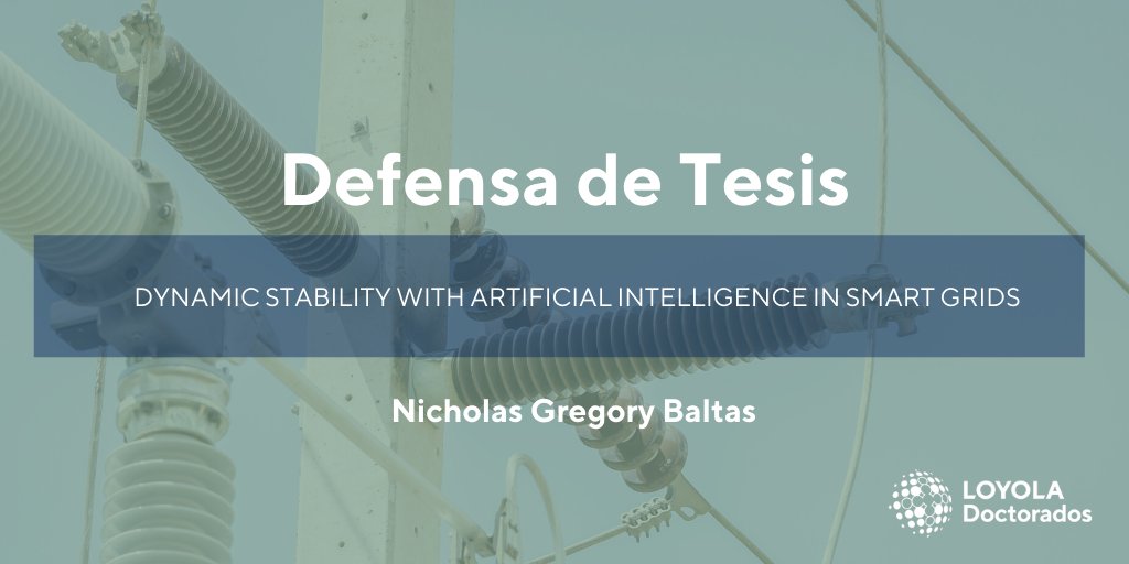 Loyola InvestigaciΓ³n (@loyolaresearch) on Twitter photo En unos minutos darΓ‘ comienzo la defensa de tesis del doctorando de <a href="/LoyolaAnd/">Universidad Loyola</a> Nicholas Gregory Baltas, que presentarΓ‘ el desarrollo de una red neuronal para monitorizar las interacciones electromecΓ‘nicas de una central elΓ©ctrica. <a href="/FLEXI_H2020/">FLEXITRANSTORE</a> MΓ‘s info eventos.uloyola.es/70225/detail/dβ¦ En unos minutos darΓ‘ comienzo la defensa de tesis del doctorando de <a href="/LoyolaAnd/">Universidad Loyola</a> Nicholas Gregory Baltas, que presentarΓ‘ el desarrollo de una red neuronal para monitorizar las interacciones electromecΓ‘nicas de una central elΓ©ctrica. <a href="/FLEXI_H2020/">FLEXITRANSTORE</a> MΓ‘s info eventos.uloyola.es/70225/detail/dβ¦
