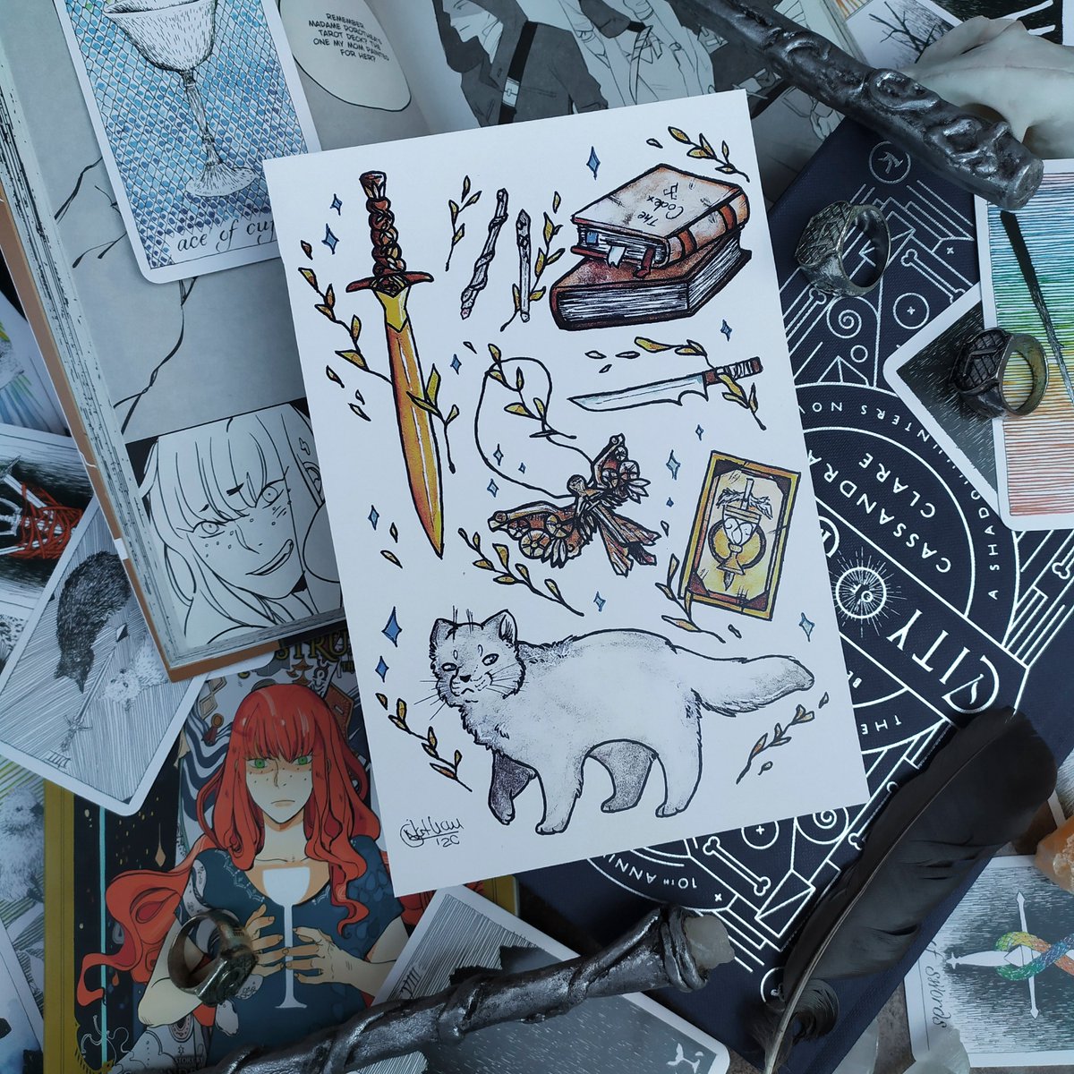 ARTmorfos's tweet photo. • Lámina A5
• Ilustración tradicional

Podeis echarle un ojo a esta lámina y a las pegatinas en el link de nuestro perfil 🌿 https://t.co/lLfmhRd9wg