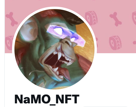 What a cool profile picture!!! Thanks @namoarts_NFT 🔥🔥