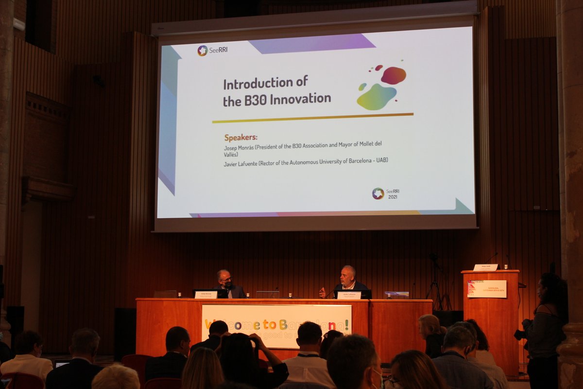 Àmbit B30 (@ambitb30) on Twitter photo 🇪🇺🔝El <a href="/Hub_b30/">Hub b30</a>, exemple europeu per impulsar la innovació territorial
📍El president d'<a href="/AmbitB30/">Àmbit B30</a>, Josep Monràs, i el rector de la <a href="/UABBarcelona/">Universitat Autònoma de Barcelona</a>, Javier Lafuente, comparteixen el cas d'èxit del Hub en la conferència final del projecte europeu @rri_see.
🔗ambitb30.org/el-hub-b30-exe… 🇪🇺🔝El <a href="/Hub_b30/">Hub b30</a>, exemple europeu per impulsar la innovació territorial
📍El president d'<a href="/AmbitB30/">Àmbit B30</a>, Josep Monràs, i el rector de la <a href="/UABBarcelona/">Universitat Autònoma de Barcelona</a>, Javier Lafuente, comparteixen el cas d'èxit del Hub en la conferència final del projecte europeu @rri_see.
🔗ambitb30.org/el-hub-b30-exe…