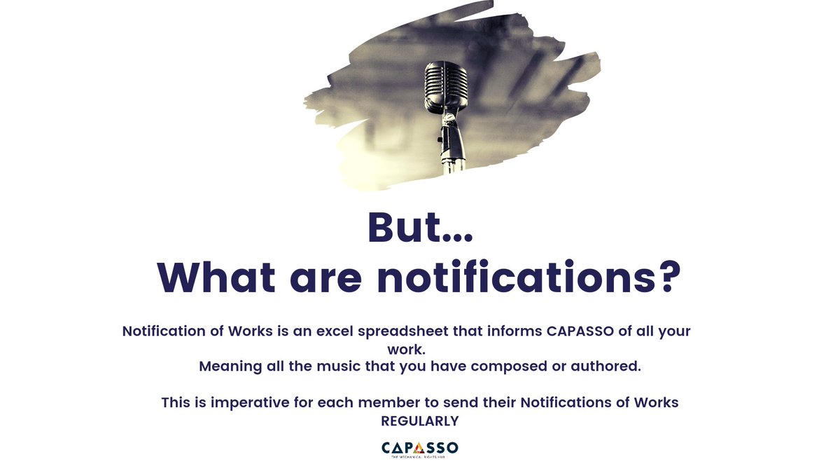 CapassoHub's tweet photo. Dear CAPASSO members
Only 4 days
Submit the notifications of works by Monday, 4th of October for you to be part of the December distribution.
#notificationsofwork
#thursday https://t.co/rSoHCSmDQ0