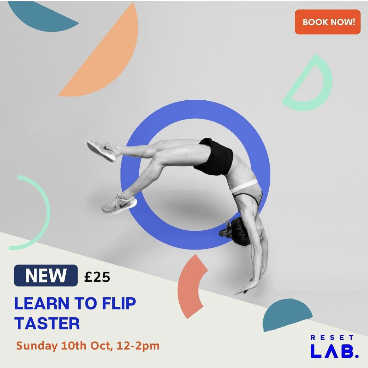 ResetLABfitness's tweet photo. Our new learn to flip taster session is now up on sale! Sun 12th October - full details over on our website!

https://t.co/HTPvq4YP6X 

#learntoflip #backhandspring #adultgymnastics #londonfitness https://t.co/2UceoJkJUd