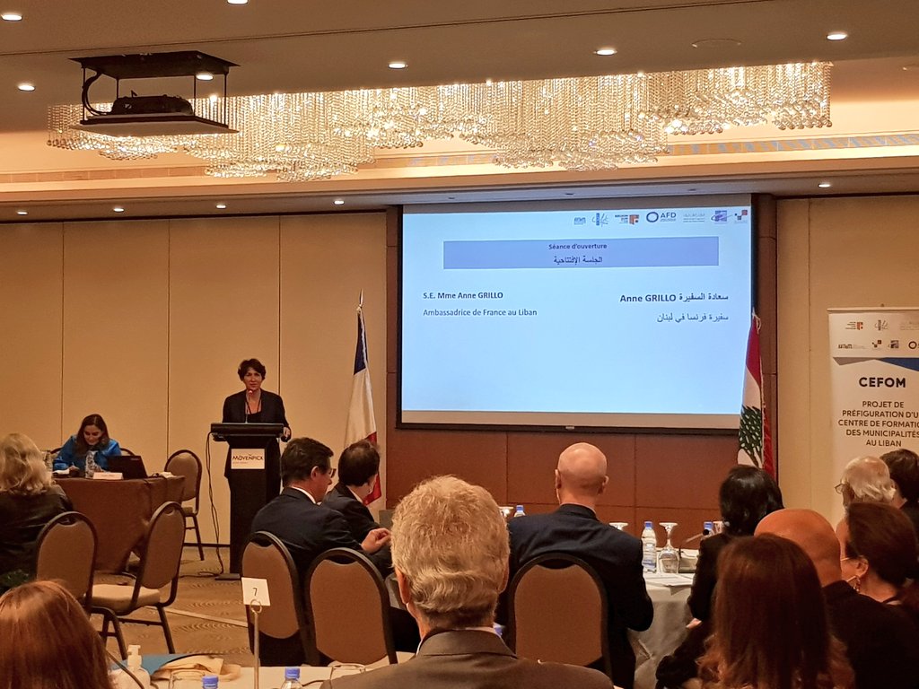 AmbaFranceLiban's tweet photo. Ce projet dont le montant s'élève à 1,5 million € et qui s'étendra jusqu'en 2023, est porté par la Région PACA et largement financé par l'@AFD_MidEast.
Le #CEFOM s’inscrit dans le cadre de la réforme institutionnelle nécessaire demandée par les 🇱🇧 et par les partenaires du 🇱🇧. https://t.co/jdIGmkpsYI