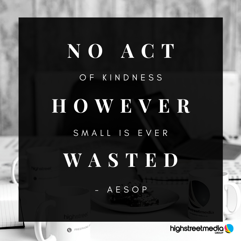 Unexpected kindness is the most powerful,
least costly and most underrated agent of
human change."

Can we get a Like on that?

#Kindness
#BeKind
#HighstreetMedia