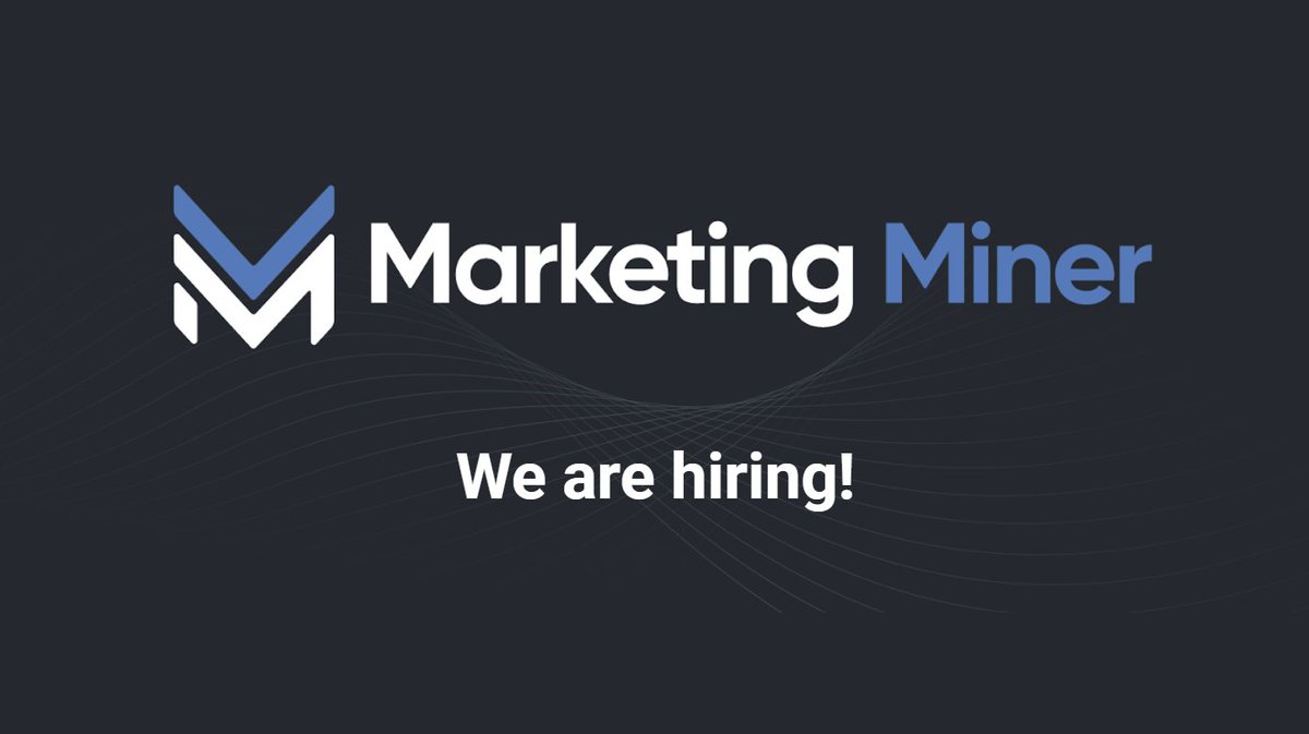 💻 Hľadá sa SaaS markeťák na full-time 💻

Do <a href="/MarketingMiner/">Marketing Miner [EN] ⛏</a> hľadáme novú posilu v oblasti SaaS marketingu a supportu. Podmienkou je znalosť základov SEO a vynikajúca angličtina. 

Viac info vám rád poskytnem cez e-mail: tomas@marketingminer.com

Za RT budem vďačný 🙏🏻
#job