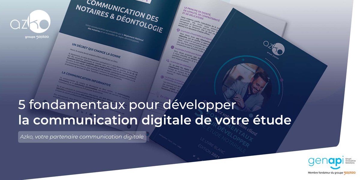 [#LIVREBLANC] 
Certains d'entre vous on pu découvrir en avant première au <a href="/CongresNotaires/">Association Congrès des Notaires de France</a> le livre blanc AZKO ! 
Il est désormais téléchargeable gratuitement 
📥⤵️
 communication.azko.fr/livre-blanc-no…

 #Notaires #Déontologie #Communicationdigitale