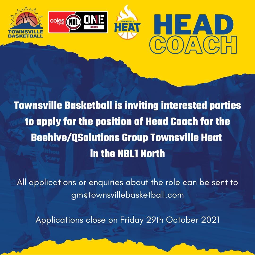 Are you the next in line to lead the Townsville Beehive/QSolutions Group Heat in the @NBL1 North? Expressions of interest are open now.