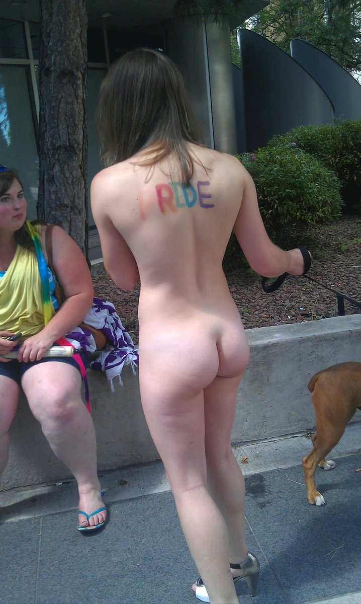 #cmnf #cfnf 2013 Toronto Pride Parade nude girl.