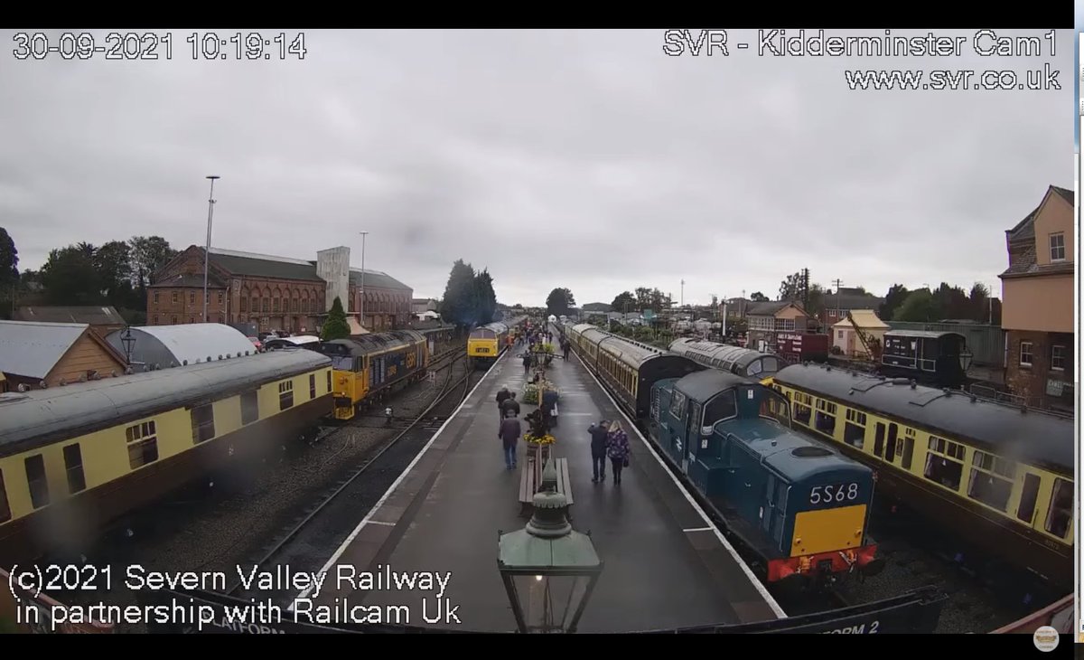 Ontherails2's tweet image. My working day will be accompanied by the soundtrack of diesels from the @svrofficialsite and @railcam webcam.

railcam.uk/cameras/watchs…

#class17 #class52 #class50 #trains