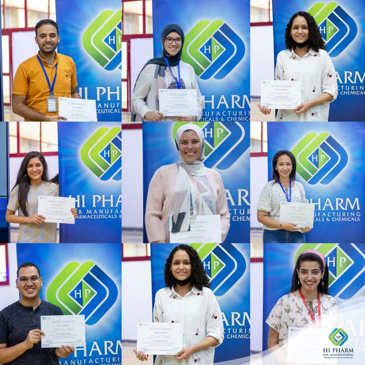 hipharmeg's tweet photo. Glimpses of handing the certificates to our summer internship trainees, the future builders and hard workers, wishing them all the success in their future careers 🥳 https://t.co/4xBuKlSpAm