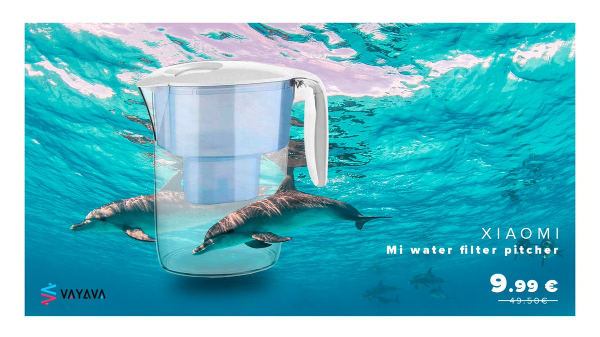 VAYAVA_ES's tweet photo. ¿Comprar botellas de plástico de agua cada 2x3? Hazte con una jarra #WaterFilterPitcher y reduce plásticos. ¿A qué esperas? Agua pura al instante. Hasta 7 etapas de filtración 👉 https://t.co/AX2vblkjrc

#Viomi #ViomiWaterFilterPitcher #JarradeAgua #RebajasViomi #DescuentosViomi https://t.co/UETo3DoSgI
