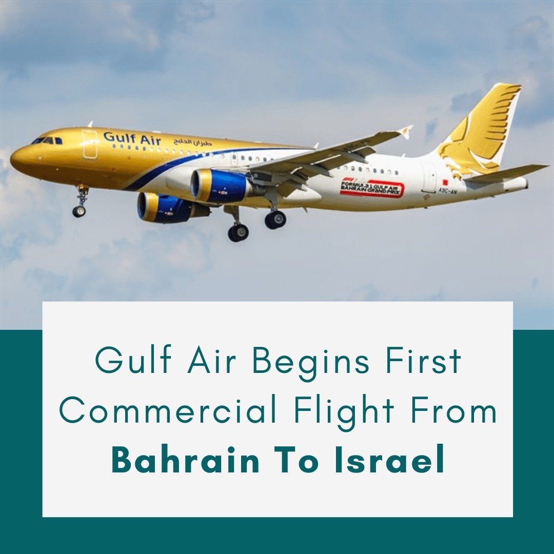 india_narrative's tweet photo. #IsraelBahrain: 🇮🇱 🇧🇭
Gulf Air plane began the first commercial flight between Bahrain and Israel Today, a year after the normalisation of diplomatic relations.

#IndiaNarrative https://t.co/IS2T81r3By