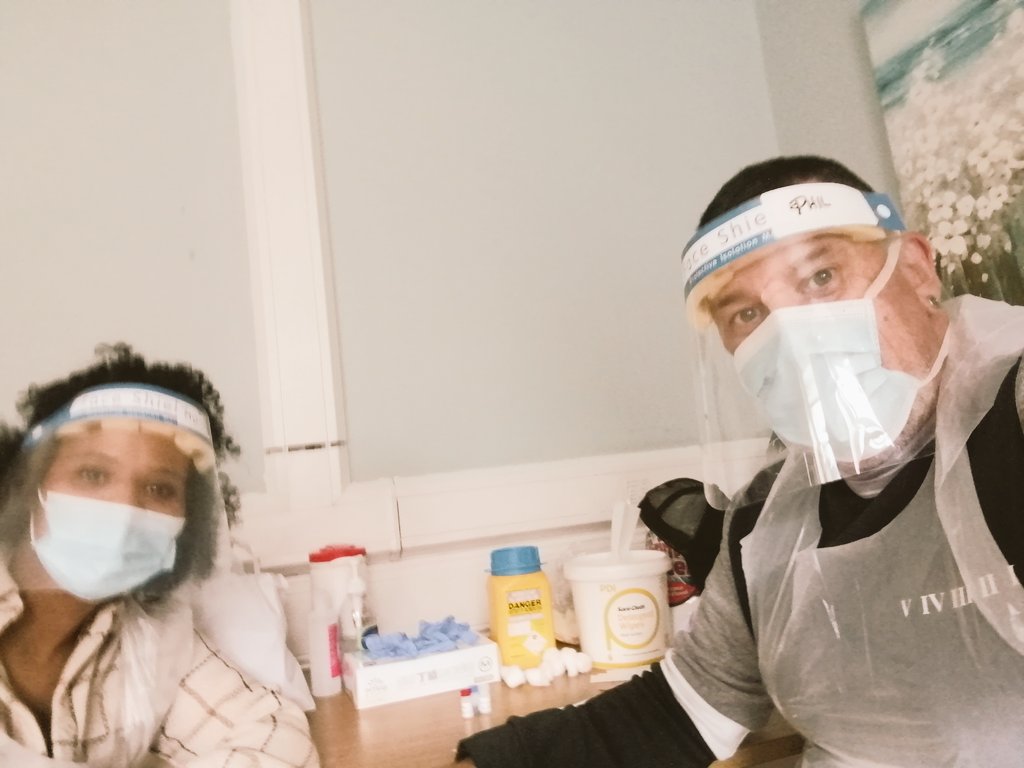 My first outreach HIV Rapid testing. Looking like aliens 👀 😂#UequalsU #KnowYourStatus #sexualhealthcentre <a href="/Cork_Simon/">Cork Simon Community</a>