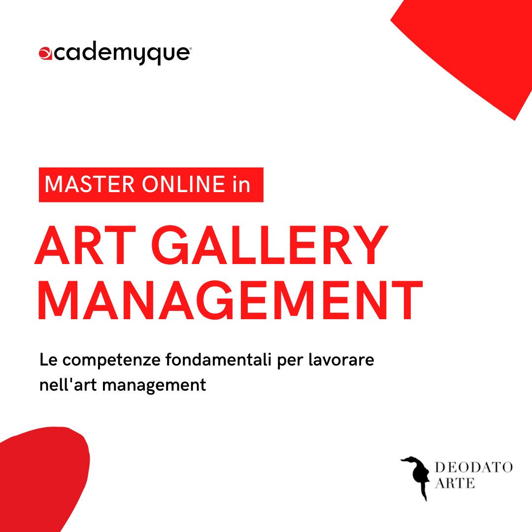 Per lavorare in una galleria d'arte, è fondamentale acquisire competenze di digital marketing, social media management, business e finance?
Lo sapevi? Scopri il Master Online in Art Gallery Management, creato in collaborazione con AcademyQue: hubs.ly/H0XFBPB0