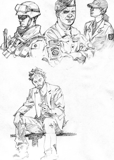 古いフォルダから昔描いた模写みつけた 