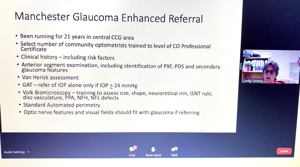 Manchester Royal Eye (@manchesterreh) on Twitter photo One of our Consultant Ophthalmologists, Glaucoma specialist Cecilia Fenerty, discussing how glaucoma enhanced referral by #optometrists helps manage patients in #Manchester as part of the <a href="/NHSGIRFT/">Getting It Right First Time (GIRFT)</a> #glaucoma outpatient recovery webinar <a href="/NHSGIRFT_NW/">GIRFT North West Hub</a> One of our Consultant Ophthalmologists, Glaucoma specialist Cecilia Fenerty, discussing how glaucoma enhanced referral by #optometrists helps manage patients in #Manchester as part of the <a href="/NHSGIRFT/">Getting It Right First Time (GIRFT)</a> #glaucoma outpatient recovery webinar <a href="/NHSGIRFT_NW/">GIRFT North West Hub</a>