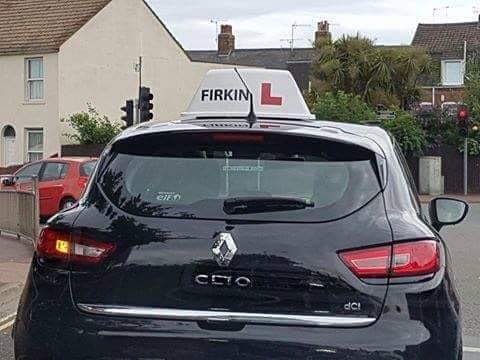 That language is a bit strong for a driving instructor.