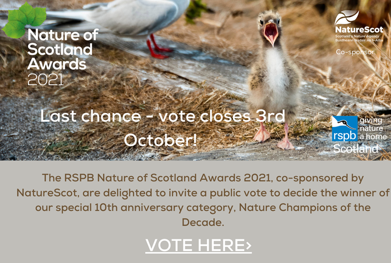 3 days to go!
Please support grassroots marine conservation by voting for COAST to be Nature Champions of the Decade in the 2021 <a href="/NatureofScot/">Nature of Scotland Awards</a> Awards!

Please vote and share: forms.office.com/r/rbCQYXn5Vj

#NatureofScotland #YCW2021