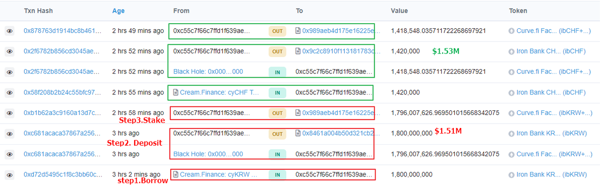 0xSato's tweet photo. 3 simple steps, 50% APY, farming safely using stable coins.

Whales are in, one with $3M.

@thekeep3r #KP3R $KP3R $YFI $FTM
Borrow forex here https://t.co/4EybONDp3I ( $ibEUR $ibKRW $ibJPY $ibCHF $ibAUD $ibGBP ) and farm 50% APY with it. https://t.co/eGBxtnAq5T
