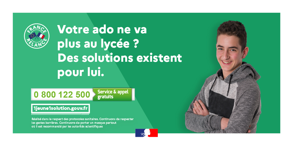 Pour permettre aux 95 000 jeunes qui sortent du système scolaire chaque année de trouver une solution, nous avons construit un dispositif qui associe la force du média, des influenceurs et de la mobilisation de relais avec des outils concrets 💪 ! #1jeune1solution