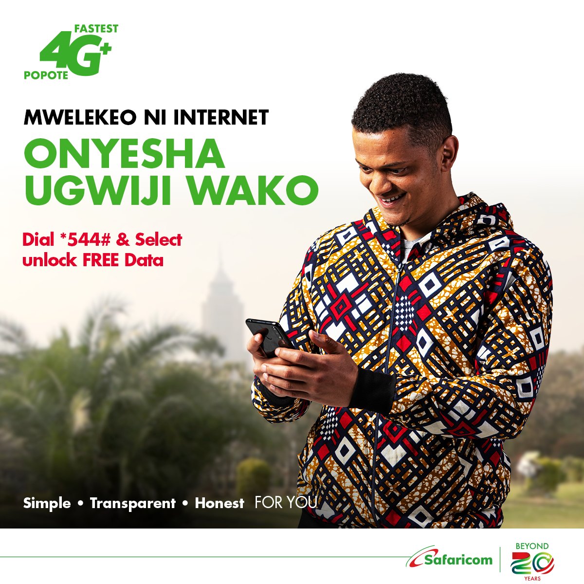 SafaricomPLC's tweet photo. Onyesha Ugwiji Wako na Free data ina maana kwamba unaweza stream recipe zako ili kuonyesha ugwiji wako. Pata hadi 500MB free leo Bonyeza *544# Unlock Free Data. Jivinjari na the Fastest 4G Internet Popote.
Data is valid until midnight.
#MwelekeoNiInternet #UnlockFreeData https://t.co/ruDNiUTOJg