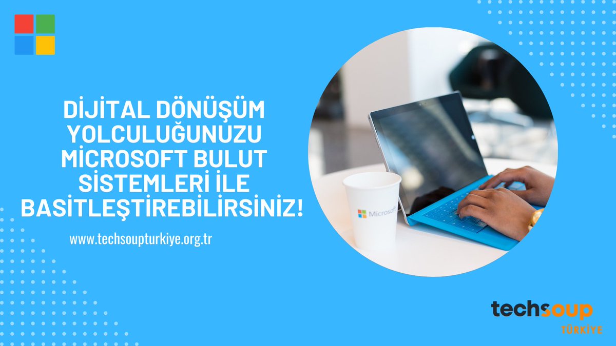 Microsoft Bulut Çözümleri, Sivil Toplum Örgütlerinin güvenli ve uzaktan çalışabilmesi için verimli ve uyarlanabilir bir iş kurulumu oluşturmasına yardımcı olmayı amaçlıyor. Daha fazla bilgi almak için; techsoupturkiye.org.tr/donor/donor_pr…