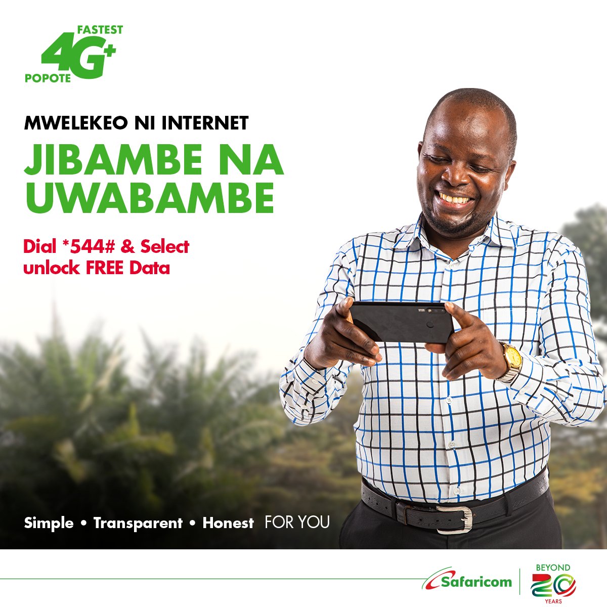 SafaricomPLC's tweet photo. Jibambe na Uwabambe na hadi 500MBs. Kuwa mbabe na uwache wacheze games na kujionea TikTok kwa simu yako. Bonyeza *544# uchague Unlock Free Data. Jivinjari na the Fastest 4G Internet Popote. Data is valid until midnight.
#MwelekeoNiInternet #UnlockFreeData https://t.co/9tlQnXGsq6
