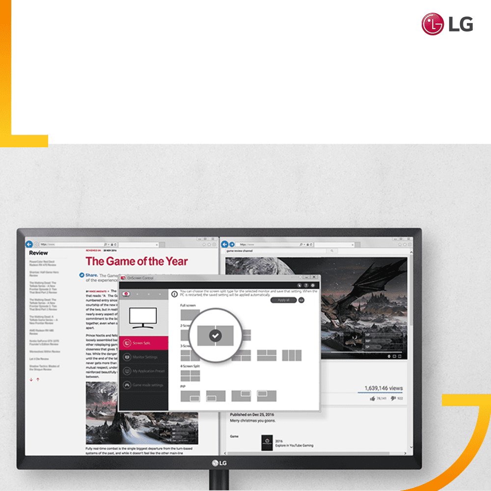 lgeindonesia's tweet image. #LGIPSMonitor #27MK430 fitur OnScreen Control pusatkan pengaturan penting monitor dalam satu jendela ringkas. Atur volume, kecerahan, prasetel mode gambar, Screen Split 2.0, Dual Controller dan lainnya hanya dengan beberapa klik pada mouse.
bit.ly/39SXOnC
#LGIPSMonitor