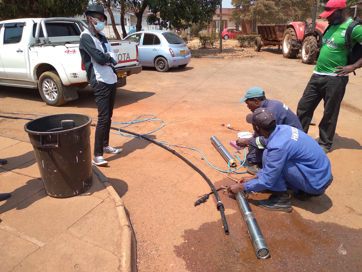 NorthHarare's tweet photo. Hatcliffe district office received a new pump for water at the office. Thanks to part of the #CDF , Water is life
Striving for better quality of service delivery .
#DevelopingHarareNorth https://t.co/C4Ua9BBD3T