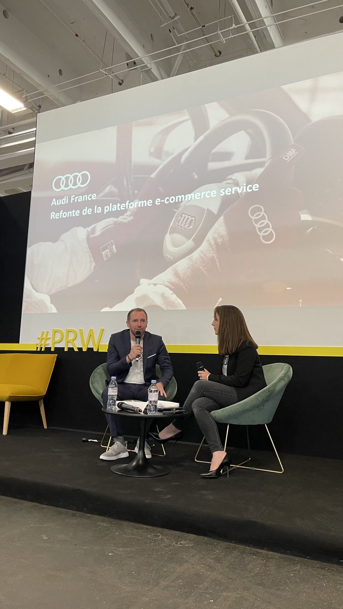 Merci à ⁦<a href="/arnaudrichter/">arnaud</a>⁩ ⁦<a href="/AudiFrance/">Audi France</a>⁩ pour son intervention à la parisretailweek avec ⁦@Agence_Wide⁩ ⁦<a href="/groupemicropole/">Micropole, A Talan Company</a>⁩   et Marine Expert-Mareska #e-commerce