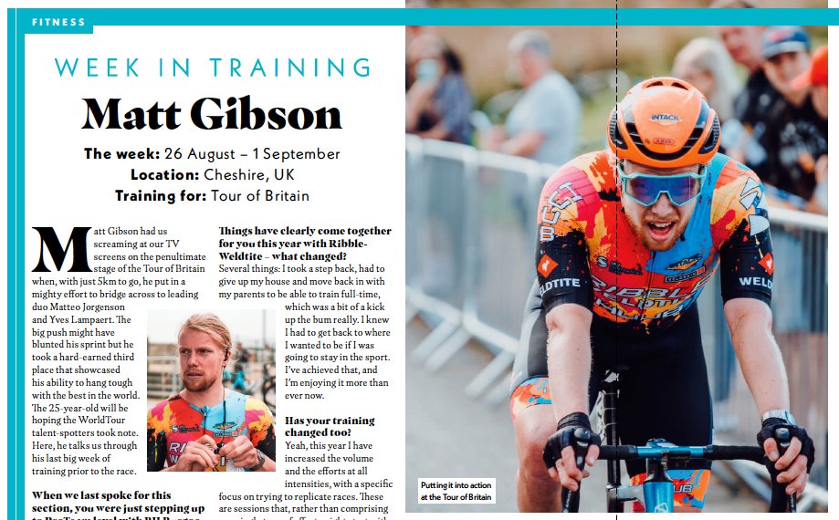 30/09 @cyclingweekly 📖 In Fitness this week: ▶️ Let's talk about... Gut problems. First in a new series breaking the silence on taboo issues affecting cyclists ✍️ @cmbell310 ▶️ Week in Training: @Matt_Gibson96 shares details of his last big push prior to the ToB