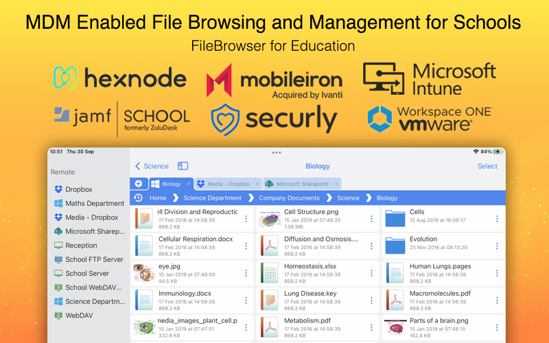 FileBrowser Education 📱 (@filebrowseredu) on Twitter photo A professional #filesapp for #schools configurable and deployable via #mdm. FileBrowser for Education surpasses all other iOS file solutions. - <a href="/thehexnode/">Hexnode</a> <a href="/mobileiron/">MobileIron (acquired by Ivanti)</a> <a href="/JamfSoftware/">Jamf</a> <a href="/Securly/">Securly</a> <a href="/WorkspaceONE/">Omnissa Workspace ONE</a> stratospherix.com/products/fileb… A professional #filesapp for #schools configurable and deployable via #mdm. FileBrowser for Education surpasses all other iOS file solutions. - <a href="/thehexnode/">Hexnode</a> <a href="/mobileiron/">MobileIron (acquired by Ivanti)</a> <a href="/JamfSoftware/">Jamf</a> <a href="/Securly/">Securly</a> <a href="/WorkspaceONE/">Omnissa Workspace ONE</a> stratospherix.com/products/fileb…