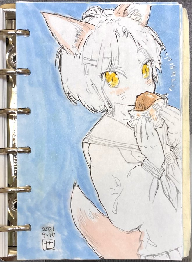 #今月描いた絵を晒そう
限りなく少ない・・・・(-﹃-) グスン
・「ウオォオゥ--ッ!やるぜぇー!」
・「あきらめたって良いんだよ♪」
・「いなり、うんミャい♡」
・「オタフクお好み焼き味ソーダって微妙カナぁ〜」
4枚しか描いてなかった!! Oh!My...
#Archive #tegaki_dt #MINI6HOLES