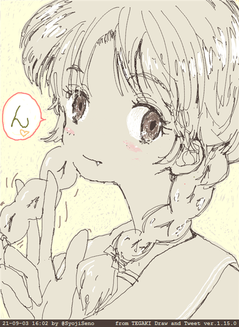 #今月描いた絵を晒そう
限りなく少ない・・・・(-﹃-) グスン
・「ウオォオゥ--ッ!やるぜぇー!」
・「あきらめたって良いんだよ♪」
・「いなり、うんミャい♡」
・「オタフクお好み焼き味ソーダって微妙カナぁ〜」
4枚しか描いてなかった!! Oh!My...
#Archive #tegaki_dt #MINI6HOLES