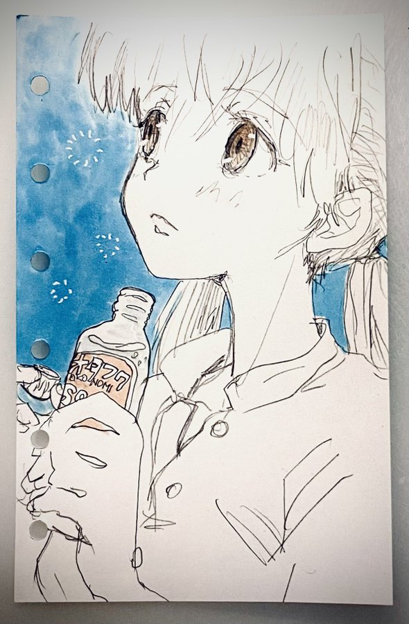 #今月描いた絵を晒そう
限りなく少ない・・・・(-﹃-) グスン
・「ウオォオゥ--ッ!やるぜぇー!」
・「あきらめたって良いんだよ♪」
・「いなり、うんミャい♡」
・「オタフクお好み焼き味ソーダって微妙カナぁ〜」
4枚しか描いてなかった!! Oh!My...
#Archive #tegaki_dt #MINI6HOLES