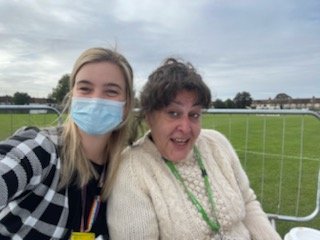 gugge33's tweet photo. Today is the #BigHealthDay in Newham for homeless people and by all accounts its going well. Helen & Danica's happy faces is a good sign - representing #RAMHP and mental health for street homeless people @NTP_ELFT @NHS_ELFT @EdwinCCN @SarahDracass https://t.co/Zoxc3riQmm