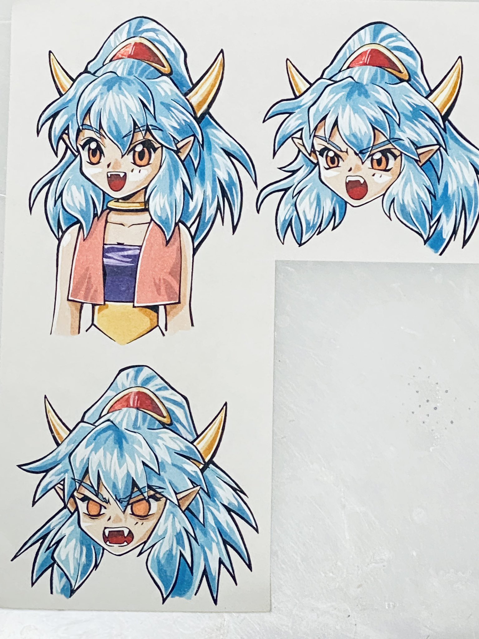 岡本 健志 Let S Harvest Ss魔導物語会話キャラアナログイラスト ジャーン 切り抜かれているのは スキャンの関係だと思われる ちなみに着彩はコピックです 線画も楽しいが実はコピックでの色塗りはもっと好きw Ss魔導物語 T Co