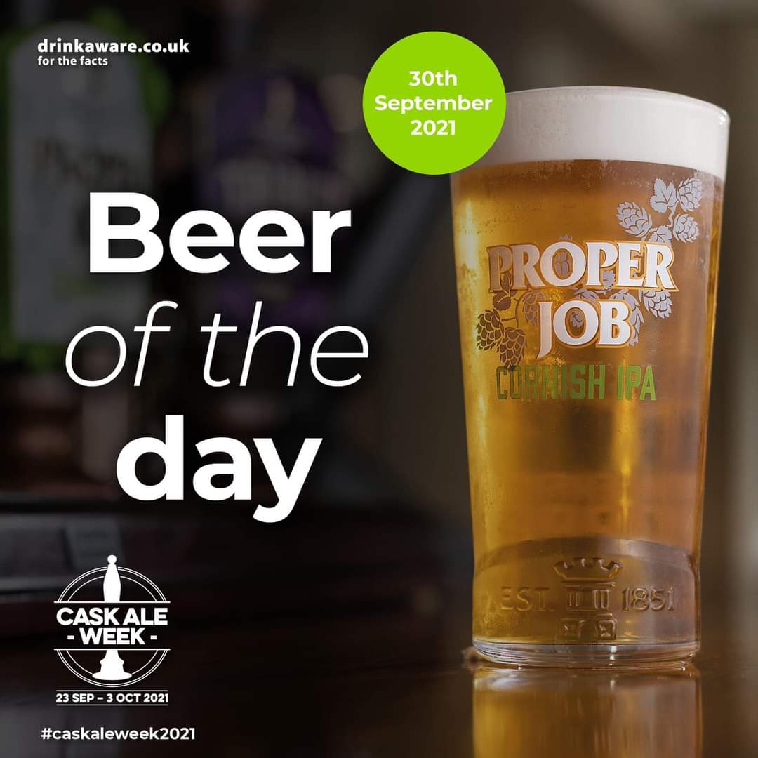 Love a pint of beer of the day. <a href="/StAustellBrew/">St Austell Brewery</a> <a href="/properjobale/">Proper Job Ale</a> #properjobambassador