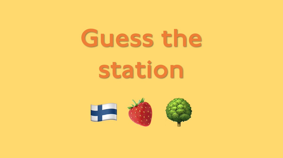 Can you #GuessTheStation? 🇫🇮 🍓 🌳