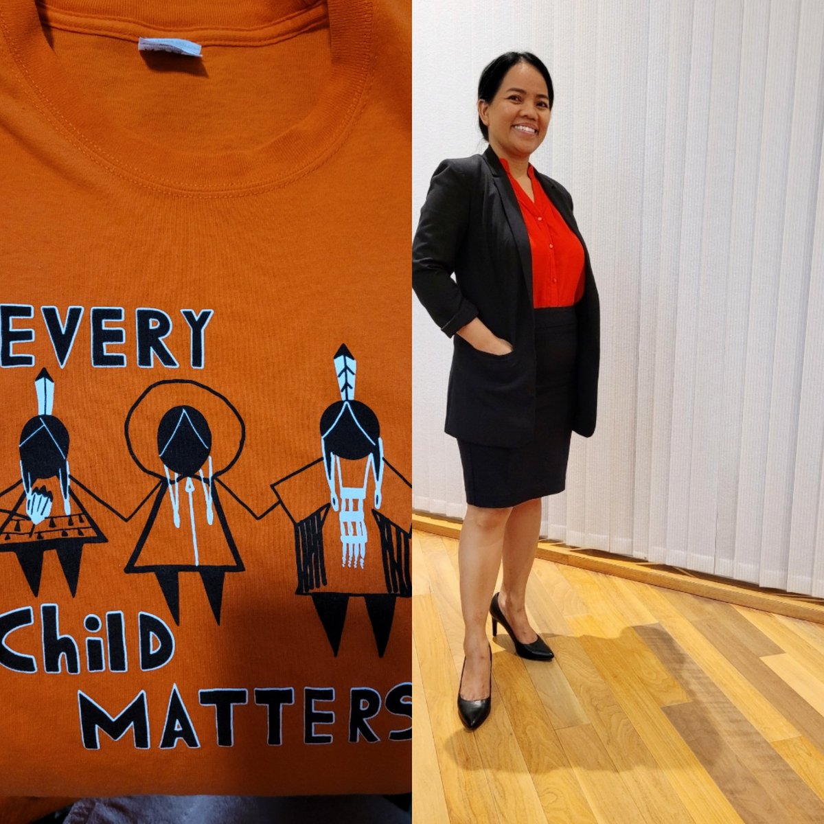 In solidarity of honouring and validating the healing and reconciliation efforts to remember the resiliency of survivors and those that never made it, May it reminds us all Today the spirit of reconciliation and Hope🧡#orangeshirtday #EveryChildMatters