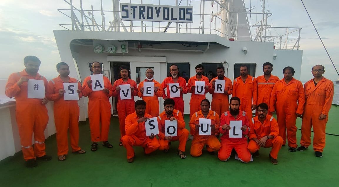 Dear <a href="/IMOHQ/">International Maritime Organization</a>, today is #WorldMaritimeDay &amp; the theme is ‘Seafarers – at the core of shipping’s future.’ We therefore make this humble plea to help save the innocent seafarers onboard MT Strovolos, who have done nothing wrong and should be allowed home immediately

#FreeMTStrovolos
