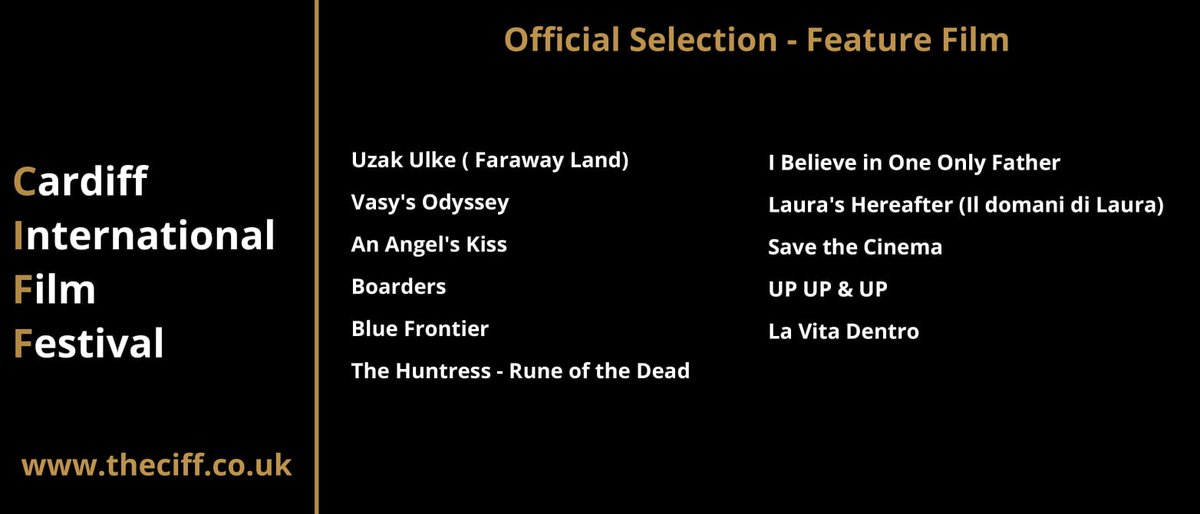 CIFF_Official's tweet photo. Official Selection CIFF 2021 Feature Film Category #CIFF2021 #CardiffInternationalFilmFestival #FeatureFilm #Film #Cardiff https://t.co/XN1q28n4aF