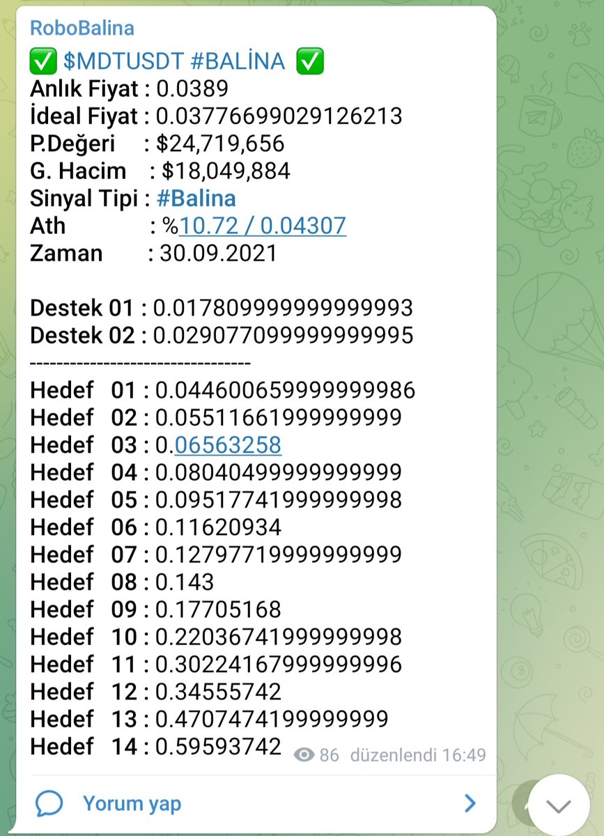 Borsaanaliz07's tweet photo. Bugun sinyal robotunun ürettiği 4 sinyal #stptusd %40 #mdtusd %10 #pundixusd %5 ve #keyusd %3 kar vermiştir. Katilim linki 👇👇👇👇
https://t.co/nrmYN8aAi9 https://t.co/C3g4v4pWoi