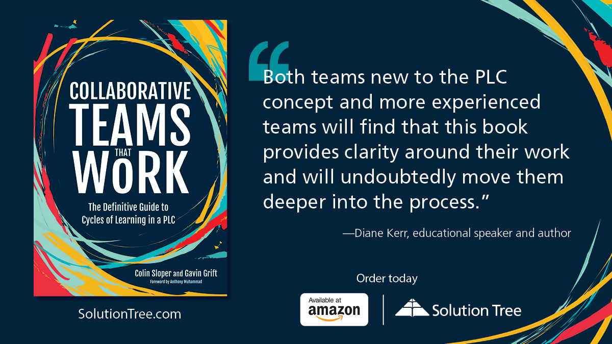 Collaborative Teams That Work is the ultimate guide to excellent collaboration.

<a href="/diane_KerrWerx/">Diane Kerr</a> believes both new and experienced #PLCatWork teams will benefit from this book.

📚 Available now: bit.ly/39wnoPH

Authors: Colin Sloper, <a href="/GGrift/">Gavin Grift</a> #atPLC