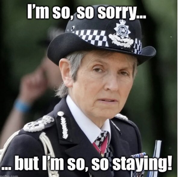 A Dick’s apology: 
#SackDameDick #DodgyMet 
#RottenToTheCore