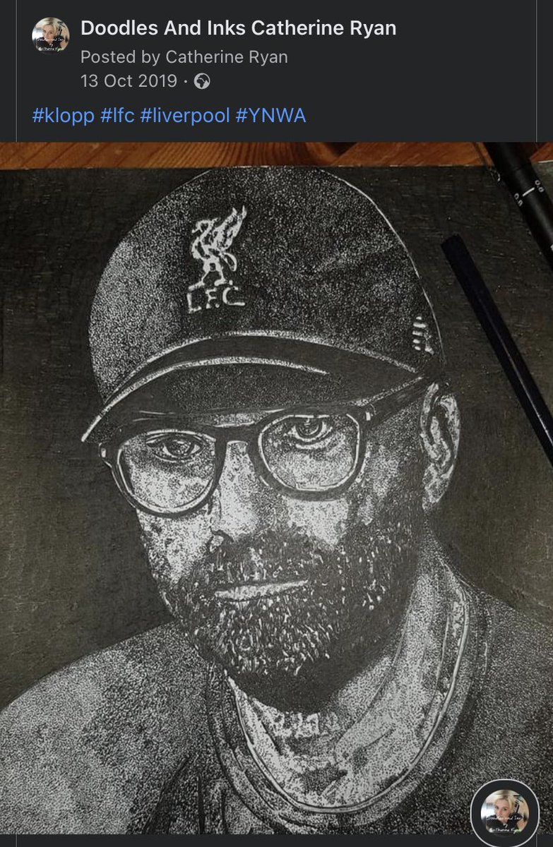 Cathylfc1's tweet photo. A throw back to my #klopp drawing. #lfc #YNWA https://t.co/yoeqCklFsZ